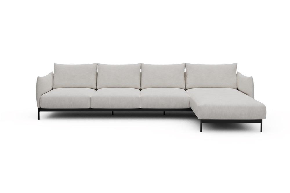 Kayto Modular Sofa - B3 - 340 x 185 cm - 3 Seater + Chaise - 574 Vivus Dusty Off White