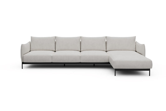 Kayto Modular Sofa - B3 - 340 x 185 cm - 3 Seater + Chaise - 574 Vivus Dusty Off White