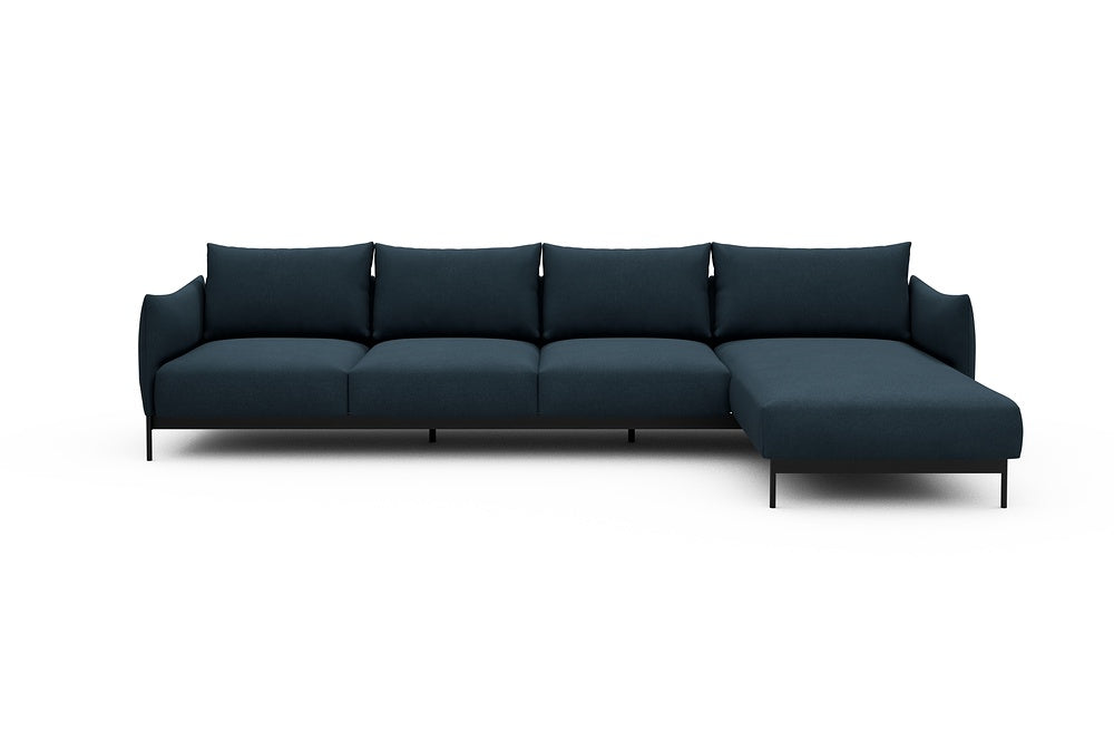 Kayto Modular Sofa - B3 - 340 x 185 cm - 3 Seater + Chaise - 580 Argus Navy Blue