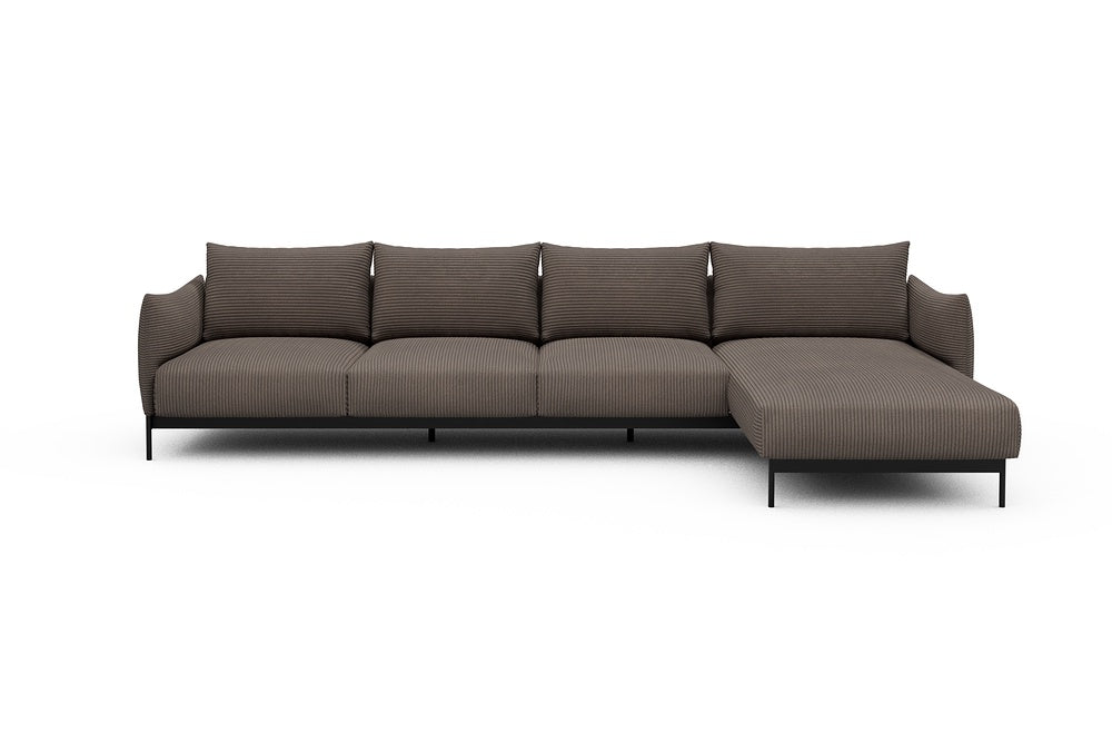Kayto Modular Sofa - B3 - 340 x 185 cm - 3 Seater + Chaise - 596 Corduroy Mocha