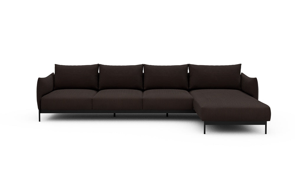 Kayto Modular Sofa - B3 - 340 x 185 cm - 3 Seater + Chaise - 600 Corduroy Cocoa