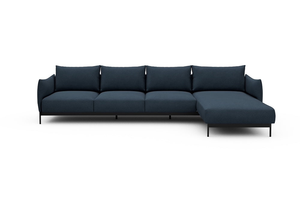 Kayto Modular Sofa - B3 - 340 x 185 cm - 3 Seater + Chaise - 768 Cura Oxford Blue