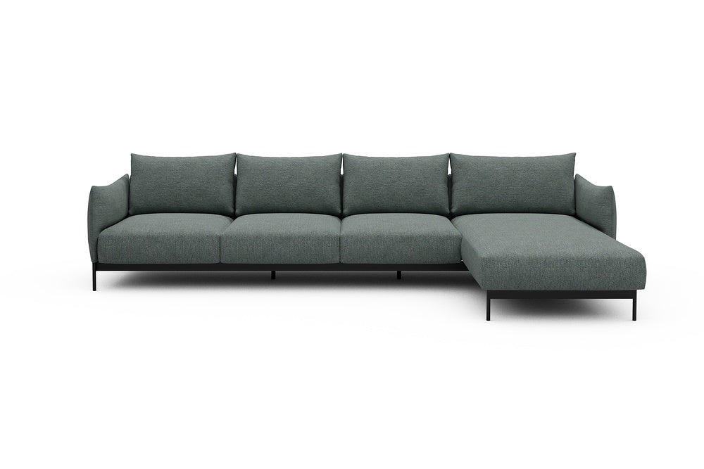 Kayto Modular Sofa - B3 - 340 x 185 cm - 3 Seater + Chaise - 770 Carreno Cielo Blue