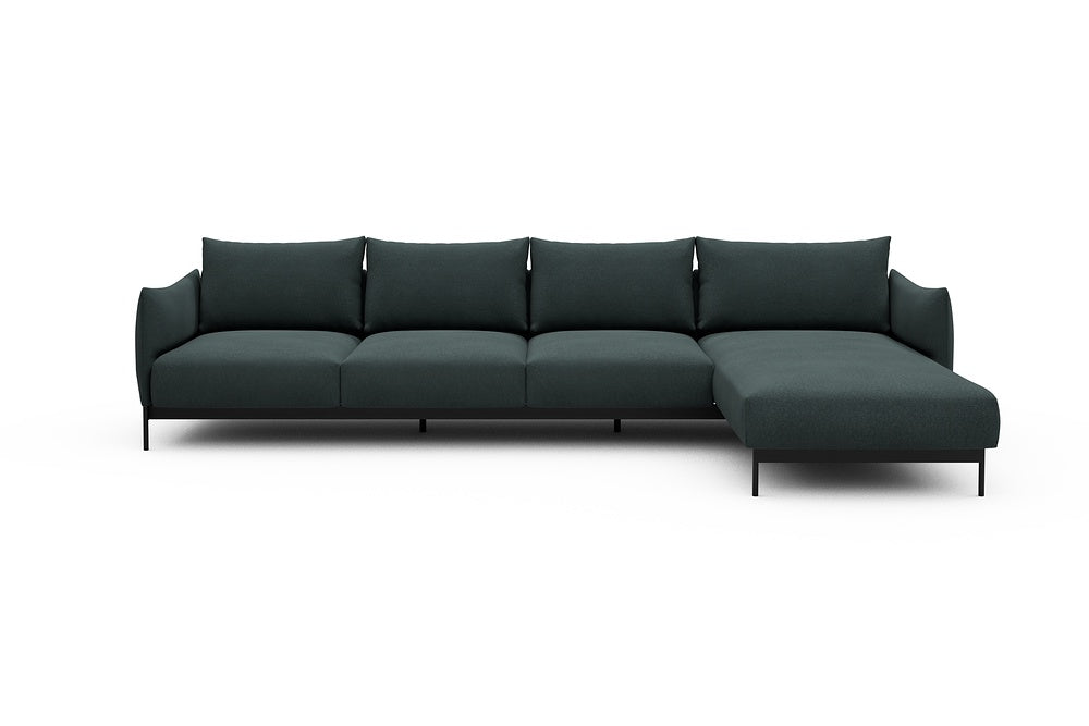 Kayto Modular Sofa - B3 - 340 x 185 cm - 3 Seater + Chaise - 851 Mahoga Dark Blue