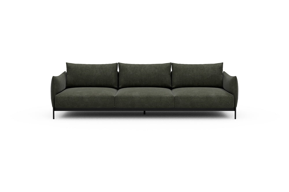 Kayto Modular Sofa - C3 - 295 x 100 cm - 3 Seater - 413 Esina Olive Green