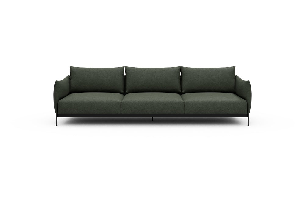 Kayto Modular Sofa - C3 - 295 x 100 cm - 3 Seater - 488 Denari Forest Green