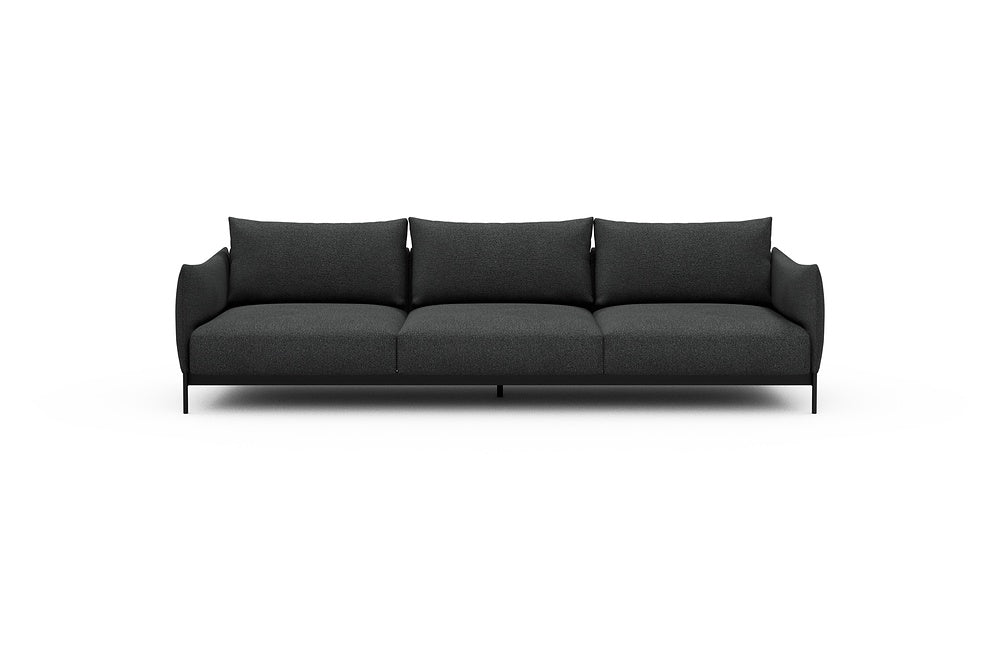 Kayto Modular Sofa - C3 - 295 x 100 cm - 3 Seater - 529 Bouclé Charcoal