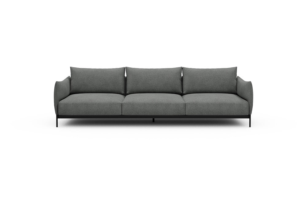 Kayto Modular Sofa - C3 - 295 x 100 cm - 3 Seater - 533 Bouclé Ash Grey