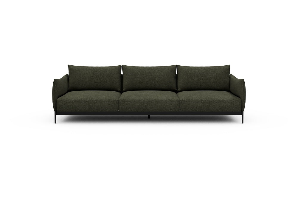 Kayto Modular Sofa - C3 - 295 x 100 cm - 3 Seater - 535 Bouclé Forest Green