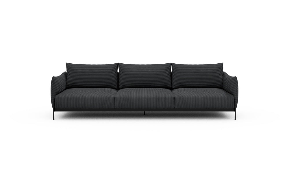 Kayto Modular Sofa - C3 - 295 x 100 cm - 3 Seater - 593 Corduroy Graphite