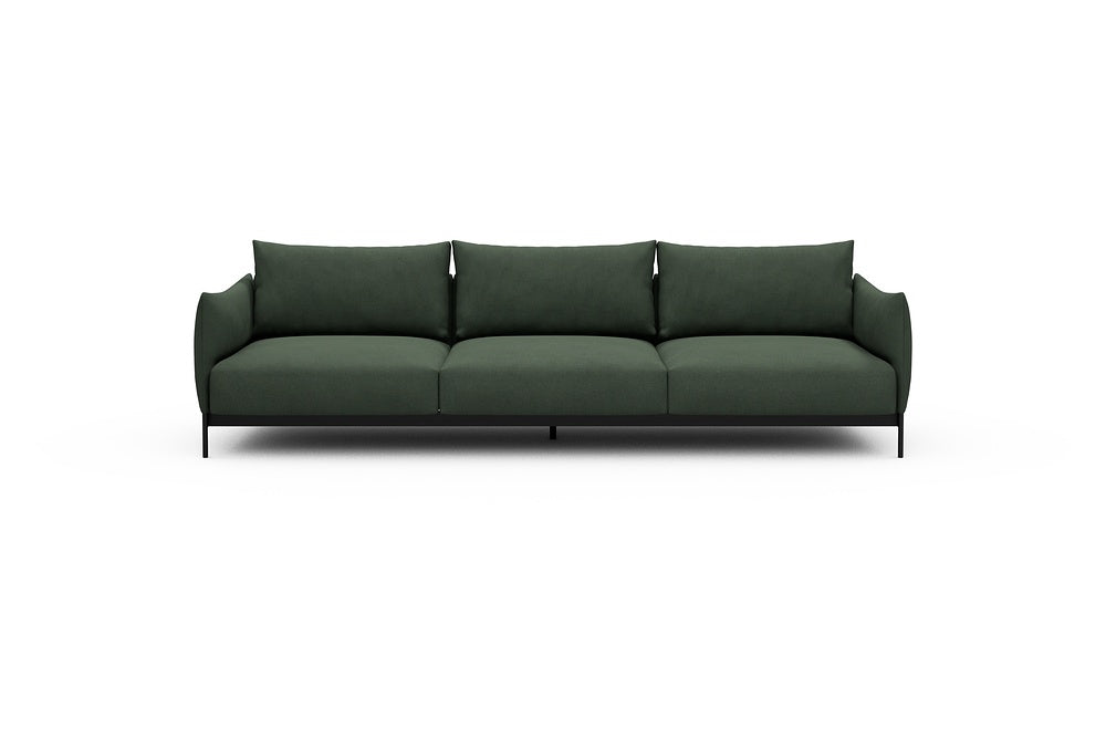 Kayto Modular Sofa - C3 - 295 x 100 cm - 3 Seater - 769 Cura Saga Green