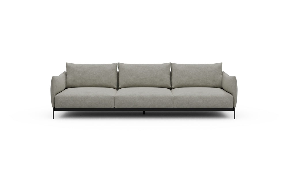 Kayto Modular Sofa - C3 - 295 x 100 cm - 3 Seater - 773 Carreno Moon Stone White