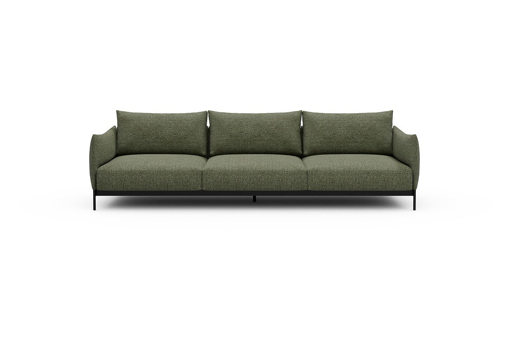 Kayto Modular Sofa - C3 - 295 x 100 cm - 3 Seater - 775 Carreno Vivid Green