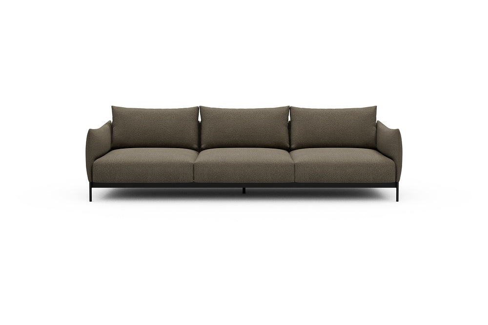 Kayto Modular Sofa - C3 - 295 x 100 cm - 3 Seater - 850 Mahoga Caramel Grey