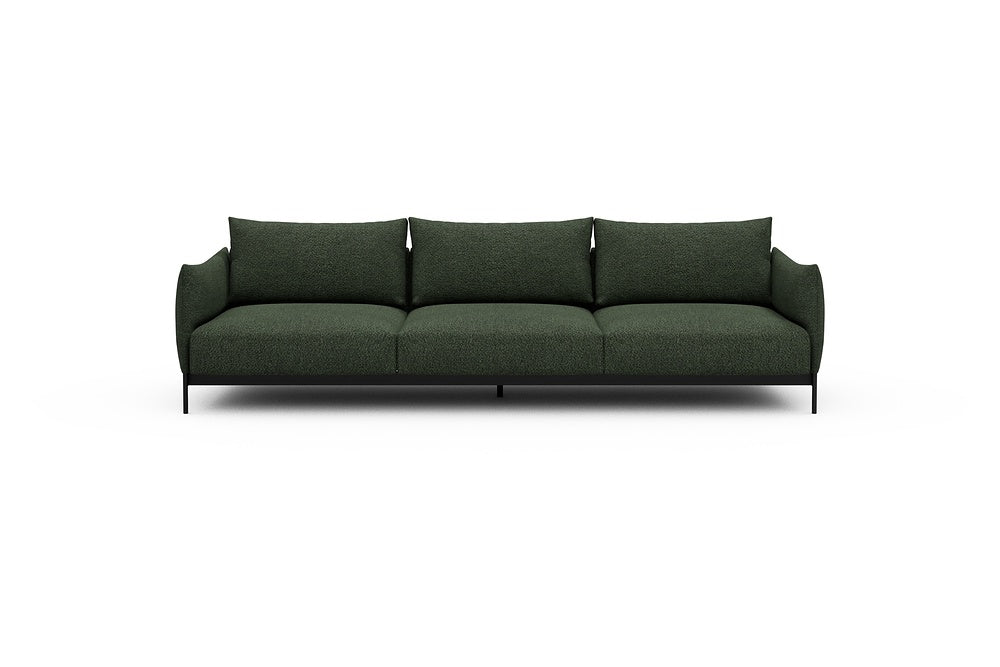 Kayto Modular Sofa - C3 - 295 x 100 cm - 3 Seater - 869 Vanora Deep Green