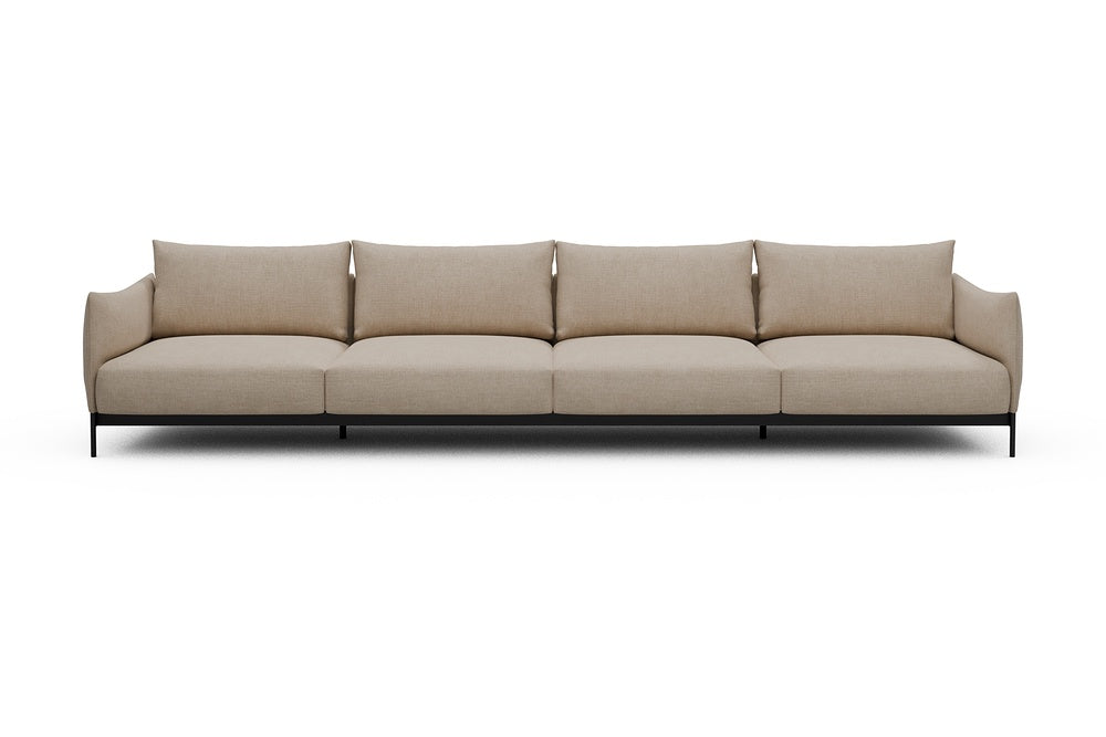 Kayto Modular Sofa - C4 - 385 x 100 cm - 4 Seater - 410 Esina Almond Beige