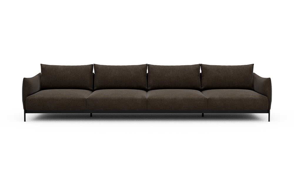 Kayto Modular Sofa - C4 - 385 x 100 cm - 4 Seater - 411 Esina Cedar Brown