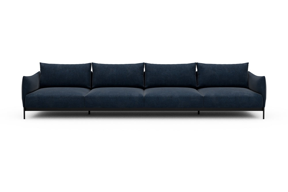 Kayto Modular Sofa - C4 - 385 x 100 cm - 4 Seater - 414 Esina Indigo Blue