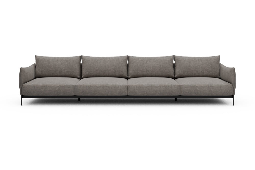 Kayto Modular Sofa - C4 - 385 x 100 cm - 4 Seater - 418 Esina Truffle
