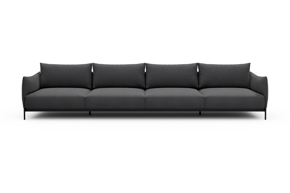Kayto Modular Sofa - C4 - 385 x 100 cm - 4 Seater - 441 Satya Warm Zinc