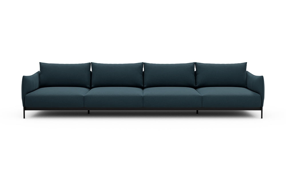 Kayto Modular Sofa - C4 - 385 x 100 cm - 4 Seater - 443 Satya Deep Blue