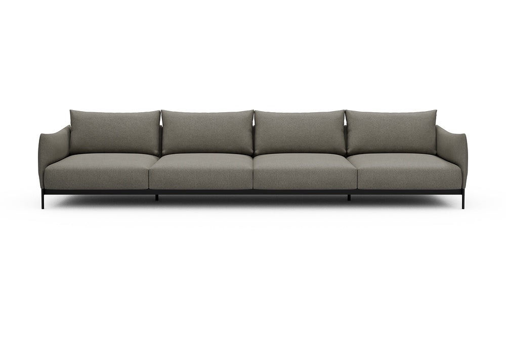 Kayto Modular Sofa - C4 - 385 x 100 cm - 4 Seater - 486 Denari Warm Grey