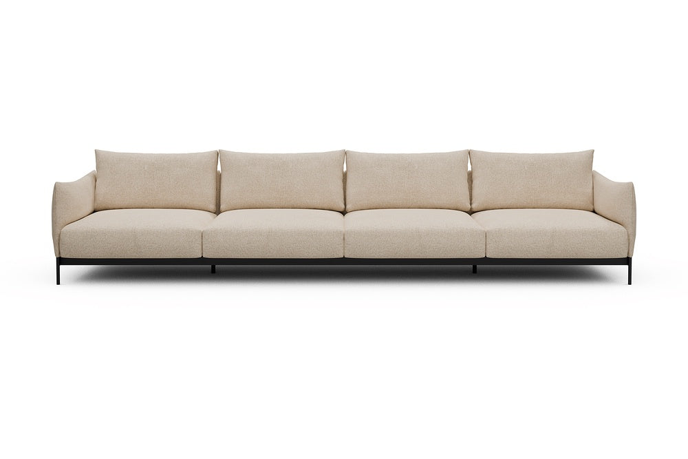 Kayto Modular Sofa - C4 - 385 x 100 cm - 4 Seater - 496 Casone Natural Beigie