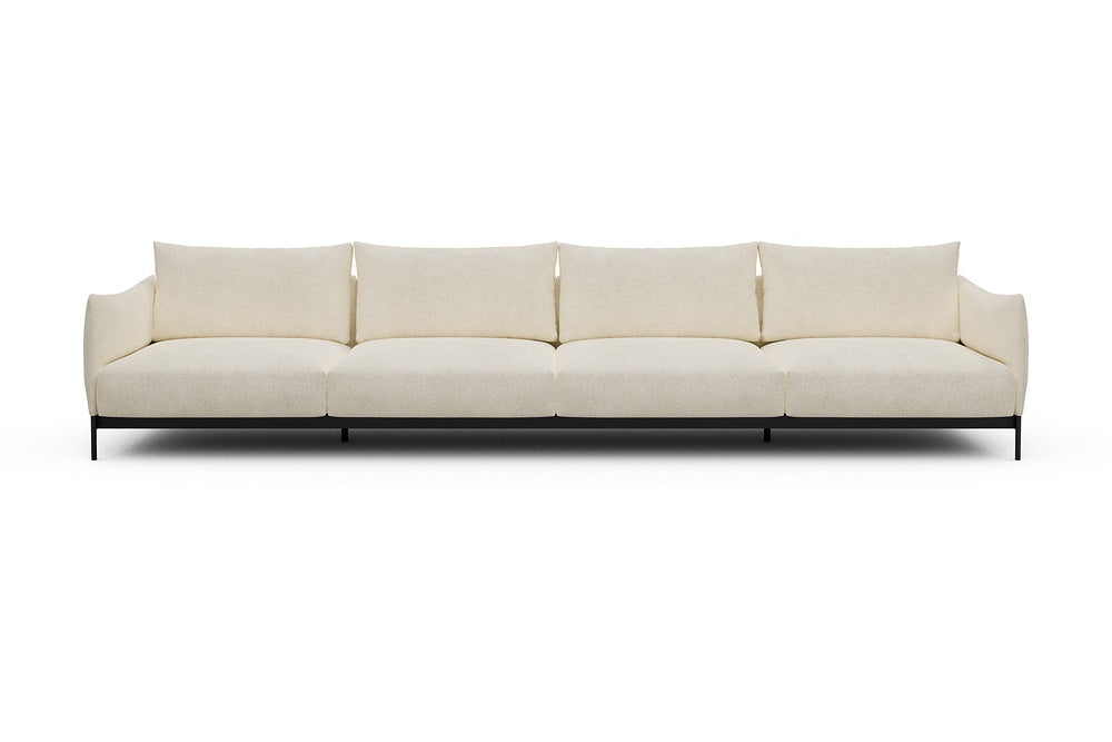 Kayto Modular Sofa - C4 - 385 x 100 cm - 4 Seater - 531 Bouclé Off White