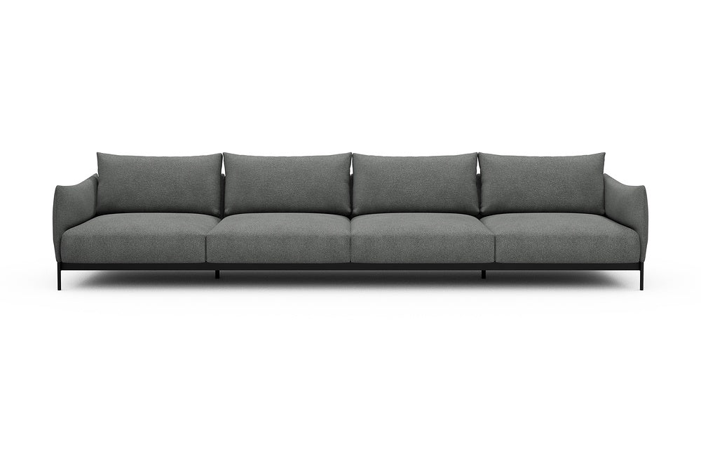 Kayto Modular Sofa - C4 - 385 x 100 cm - 4 Seater - 533 Bouclé Ash Grey