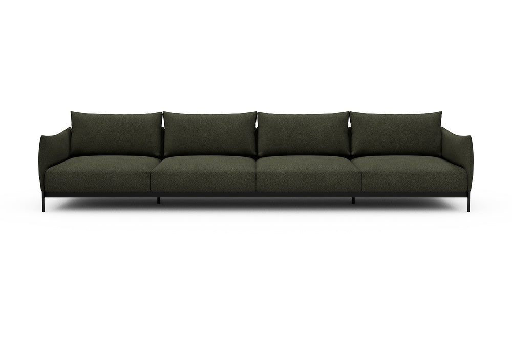 Kayto Modular Sofa - C4 - 385 x 100 cm - 4 Seater - 535 Bouclé Forest Green