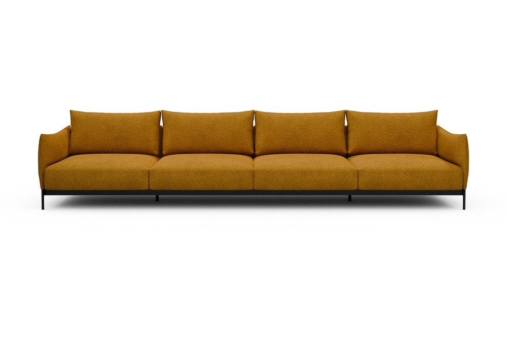 Kayto Modular Sofa - C4 - 385 x 100 cm - 4 Seater - 536 Bouclé Ochre