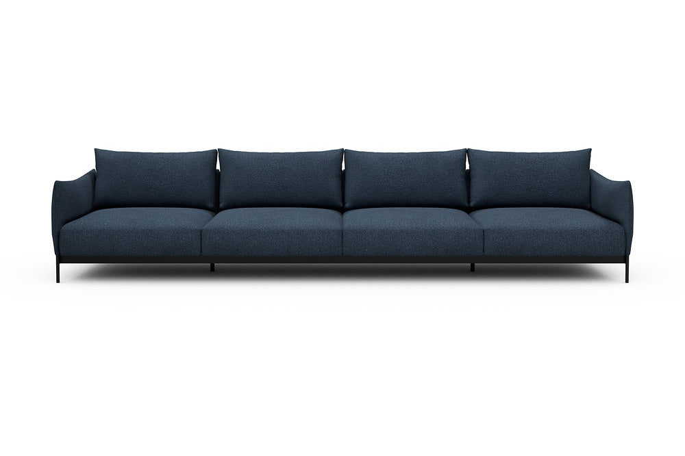 Kayto Modular Sofa - C4 - 385 x 100 cm - 4 Seater - 537 Bouclé Blue