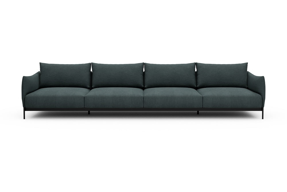 Kayto Modular Sofa - C4 - 385 x 100 cm - 4 Seater - 573 Vivus Dusty Blue