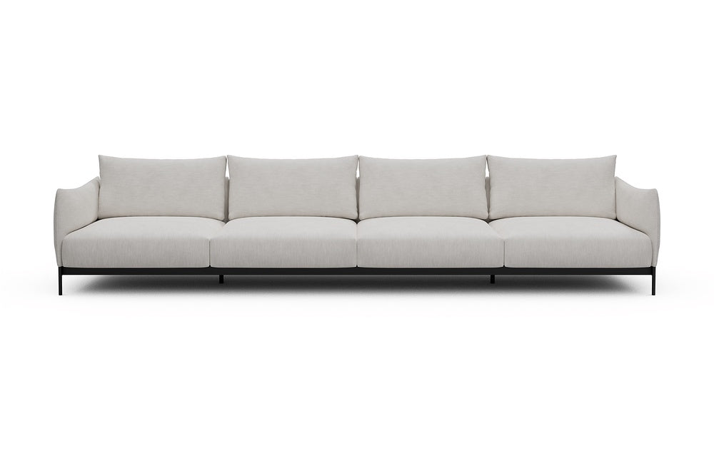 Kayto Modular Sofa - C4 - 385 x 100 cm - 4 Seater - 574 Vivus Dusty Off White