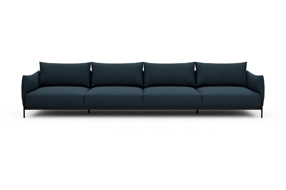Kayto Modular Sofa - C4 - 385 x 100 cm - 4 Seater - 580 Argus Navy Blue