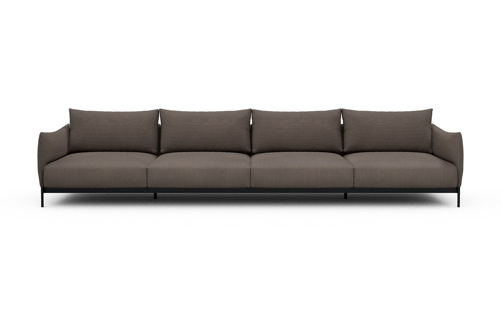 Kayto Modular Sofa - C4 - 385 x 100 cm - 4 Seater - 596 Corduroy Mocha