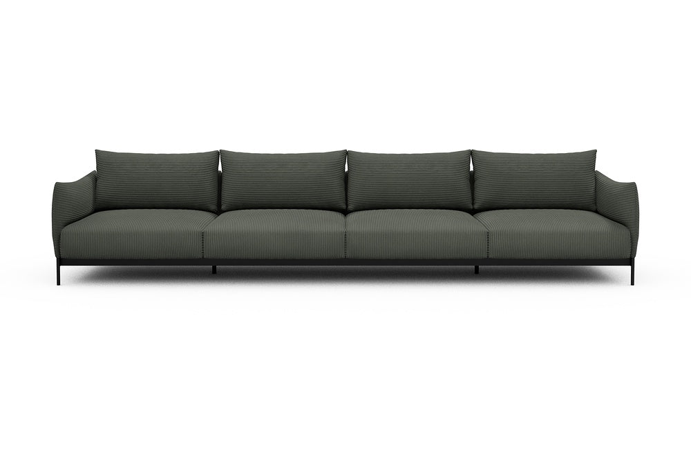 Kayto Modular Sofa - C4 - 385 x 100 cm - 4 Seater - 598 Corduroy Sage