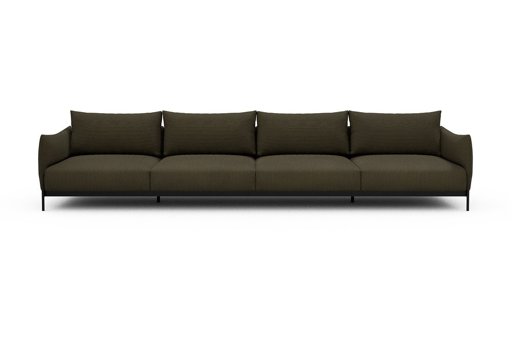 Kayto Modular Sofa - C4 - 385 x 100 cm - 4 Seater - 599 Corduroy Olive