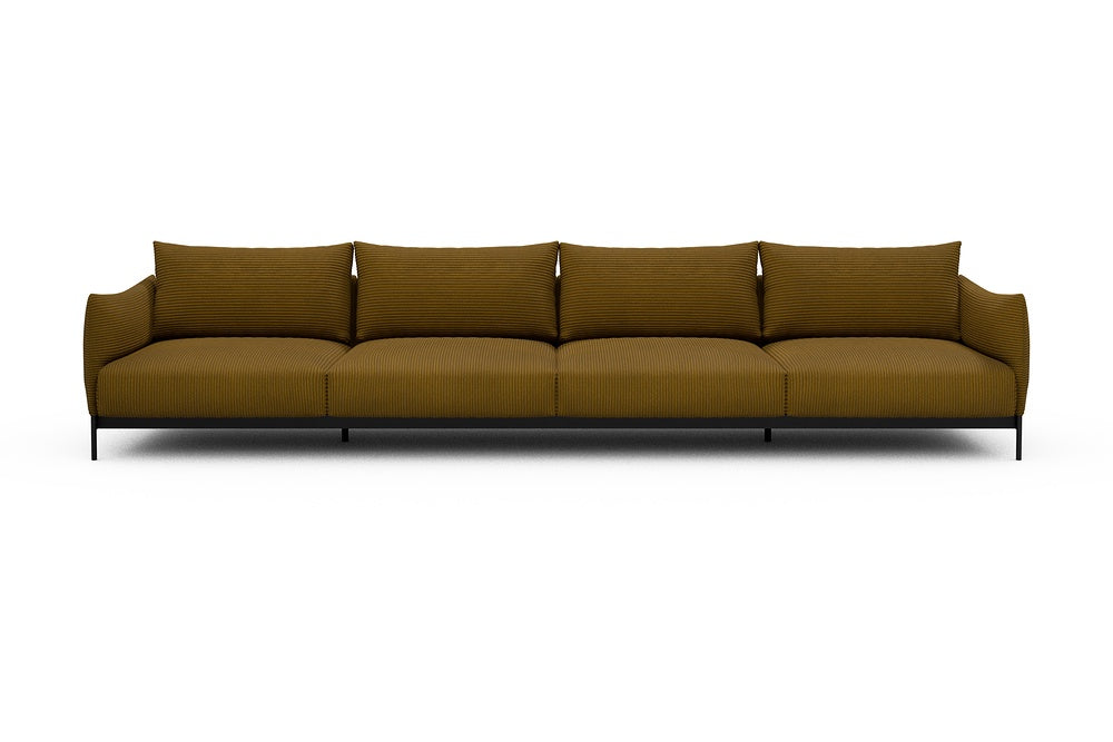 Kayto Modular Sofa - C4 - 385 x 100 cm - 4 Seater - 601 Corduroy Ochre