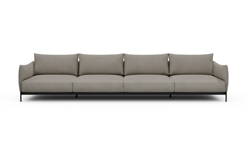 Kayto Modular Sofa - C4 - 385 x 100 cm - 4 Seater - 603 Corduroy Beige