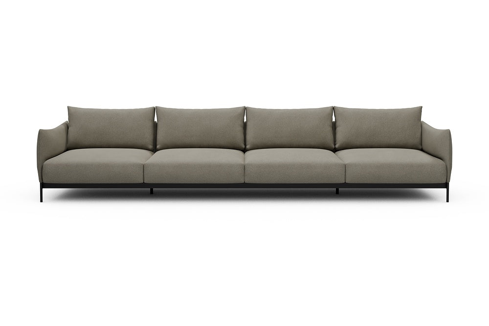 Kayto Modular Sofa - C4 - 385 x 100 cm - 4 Seater - 765 Cura Oat