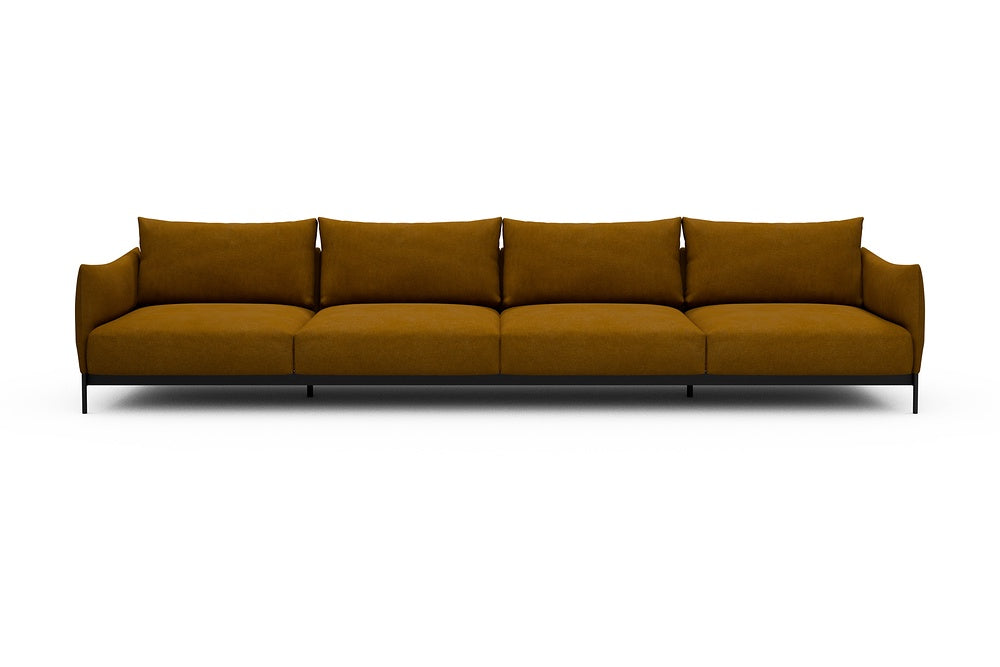 Kayto Modular Sofa - C4 - 385 x 100 cm - 4 Seater - 767 Cura Apricot