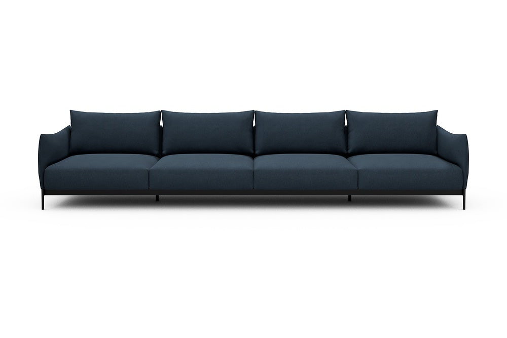 Kayto Modular Sofa - C4 - 385 x 100 cm - 4 Seater - 768 Cura Oxford Blue