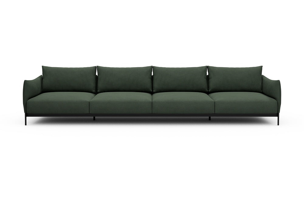 Kayto Modular Sofa - C4 - 385 x 100 cm - 4 Seater - 769 Cura Saga Green