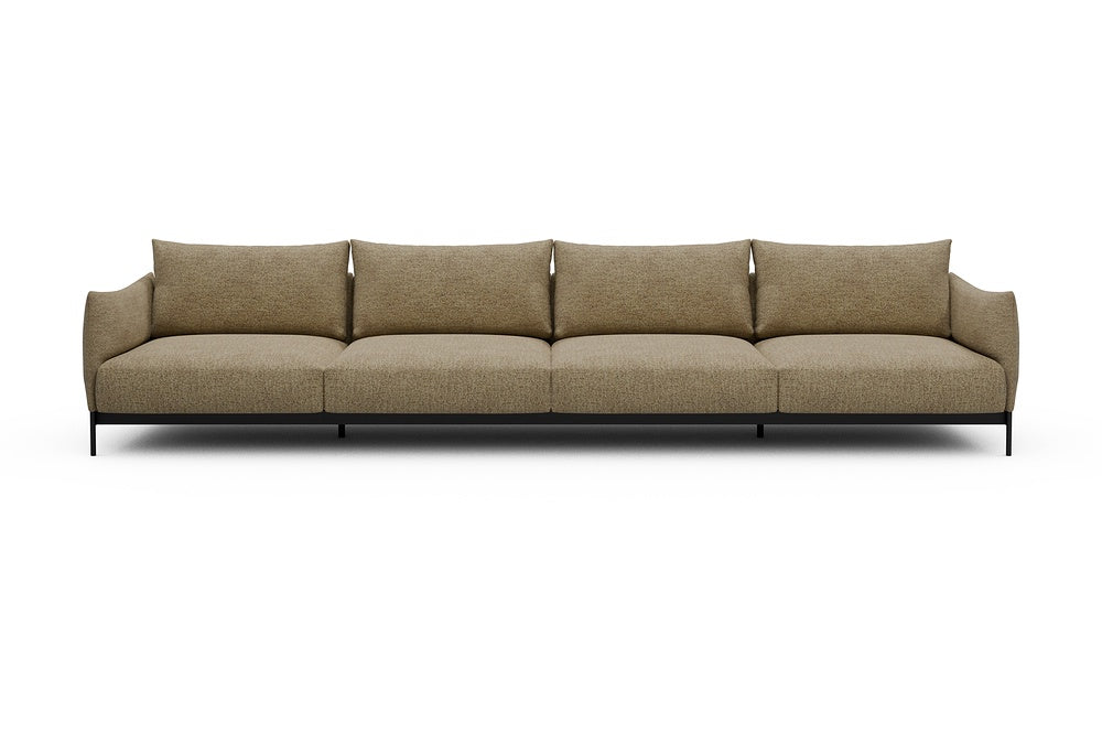 Kayto Modular Sofa - C4 - 385 x 100 cm - 4 Seater - 774 Carreno Sicilian Yellow