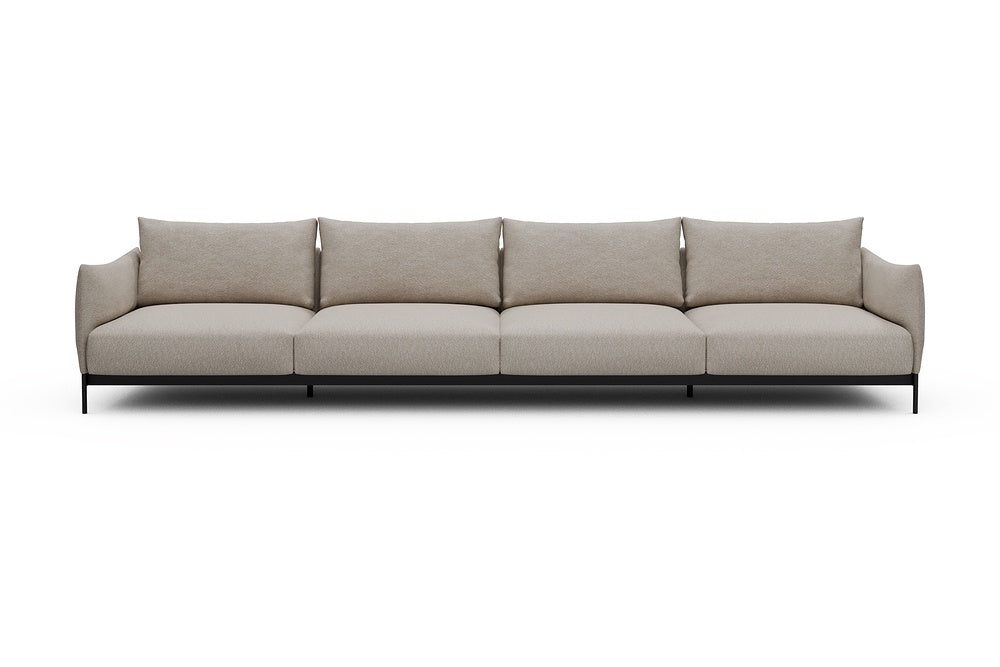 Kayto Modular Sofa - C4 - 385 x 100 cm - 4 Seater - 816 Aivi Lace Beige