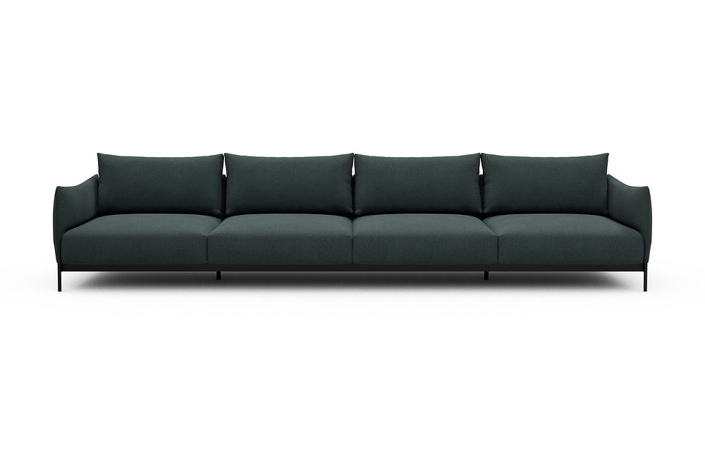 Kayto Modular Sofa - C4 - 385 x 100 cm - 4 Seater - 851 Mahoga Dark Blue