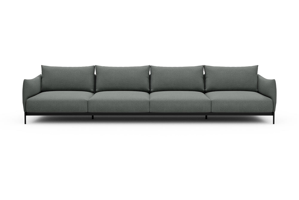 Kayto Modular Sofa - C4 - 385 x 100 cm - 4 Seater - 853 Mahoga Dove Grey