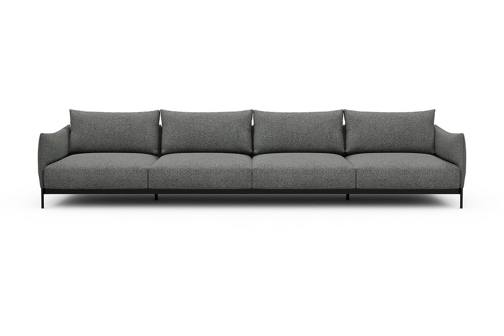 Kayto Modular Sofa - C4 - 385 x 100 cm - 4 Seater - 868 Vanora Warm Grey