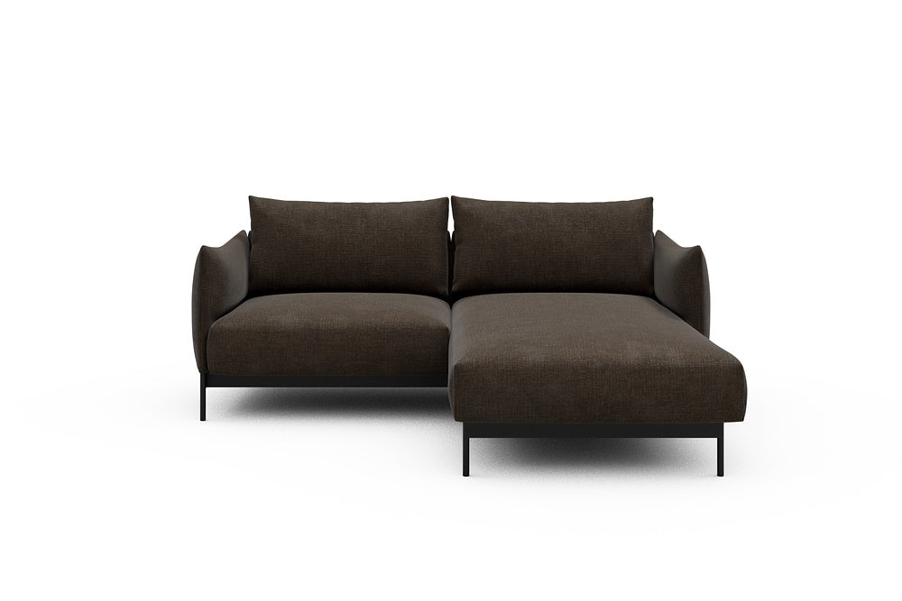 Kayto Modular Sofa - D1 - 205 x 185 cm - 1 Seater + Chaise - 411 Esina Cedar Brown